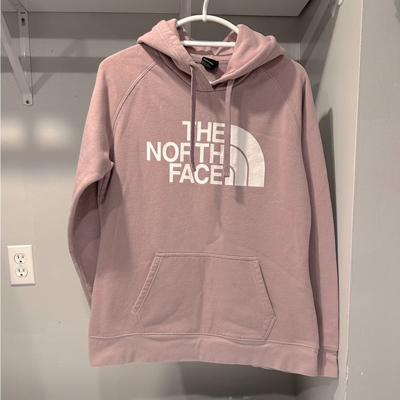 The North Face Tops - The North Face Pale Pink Hooded Sweatshirt
